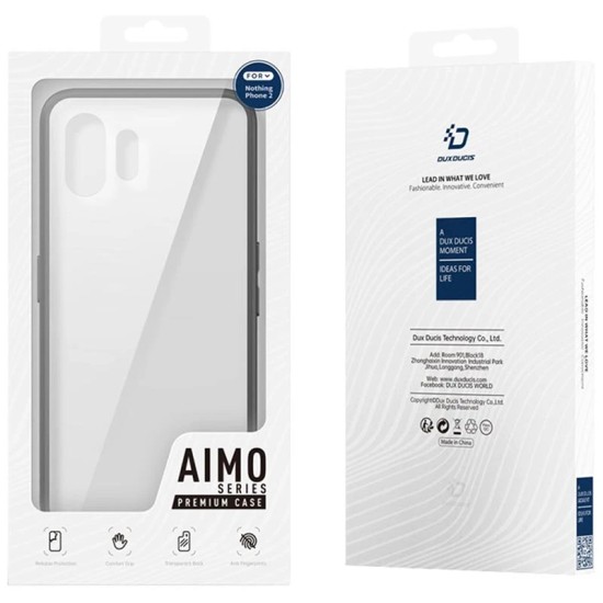 Dux Ducis Aimo Back Case priekš Nothing Phone (4a) - Caurspīdīgs - triecienizturīgs silikona aizmugures apvalks / bampers-vāciņš