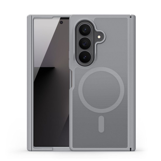 Dux Ducis Yind MagSafe Back Case priekš Samsung Galaxy Fold8 Ultra 5G / Fold7 5G - Pelēks - triecienizturīgs silikona aizmugures apvalks / bampers-vāciņš