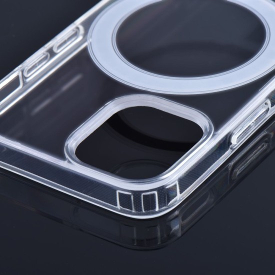 Clear Mag Cover MagSafe (STR) Case priekš Samsung Galaxy S24 Ultra 5G S928 - Caurspīdīgs - silikona aizmugures apvalks / bampers-vāciņš