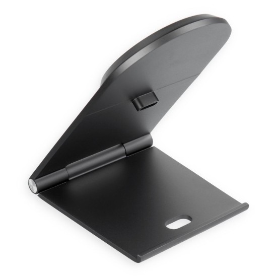 Veger Q3 Pro Foldable Qi2.2 25W Wireless Charger with MagSafe - Melns - Ātrs induktīvs bezvadu USB-C lādētājs paliktnis