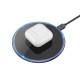 Hoco CW6 Pro Wireless Charger 15W with LED light - Melns - Induktīvs bezvadu USB lādētājs paliktnis