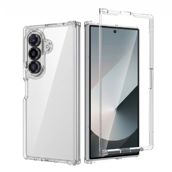 Tech-Protect FlexAir Hybrid Back Case priekš Samsung Galaxy Fold8 Ultra 5G - Caurspīdīgs - triecienizturīgs silikona aizmugures apvalks / bampers-vāciņš