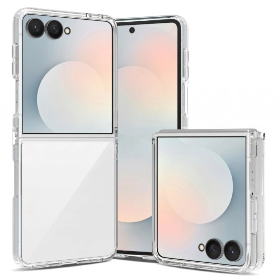 Tech-Protect FlexAir Hybrid Back Case priekš Samsung Galaxy Flip8 5G - Caurspīdīgs - triecienizturīgs silikona aizmugures apvalks / bampers-vāciņš