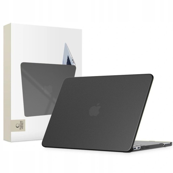 Tech-Protect Smartshell Protective Case priekš Apple MacBook Neo 13-inch (2026) A3404 - Melns / Matēts - plastikas no abām pusēm apvalks / maciņš