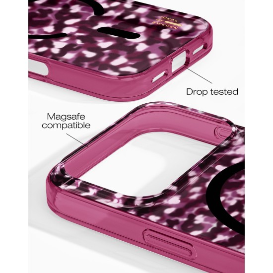 iDeal of Sweden Clear MagSafe Back Case priekš Apple iPhone 17 Pro / 18 Pro - Cherry Crush - silikona aizmugures apvalks / bampers-vāciņš