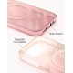 iDeal of Sweden Clear MagSafe Back Case priekš Apple iPhone 17 Pro Max / 18 Pro Max - Rose Blush - silikona aizmugures apvalks / bampers-vāciņš