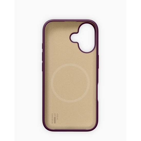 iDeal of Sweden Soft Swirl Silicone MagSafe Back Case priekš Apple iPhone 17 - Velvet Plum - silikona aizmugures apvalks / bampers-vāciņš