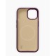 iDeal of Sweden Soft Swirl Silicone MagSafe Back Case priekš Apple iPhone 13 / 14 / 15 / 16e / 17e - Velvet Plum - silikona aizmugures apvalks / bampers-vāciņš