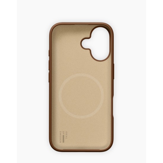 iDeal of Sweden Soft Swirl Silicone MagSafe Back Case priekš Apple iPhone 16 - Salted Caramel - silikona aizmugures apvalks / bampers-vāciņš