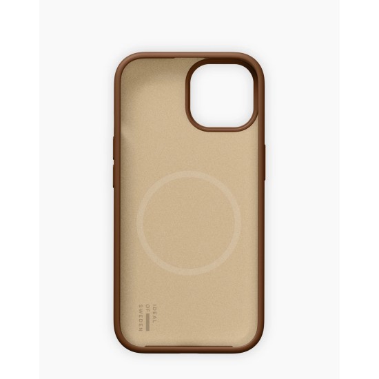 iDeal of Sweden Soft Swirl Silicone MagSafe Back Case priekš Apple iPhone 13 / 14 / 15 / 16e / 17e - Salted Caramel - silikona aizmugures apvalks / bampers-vāciņš