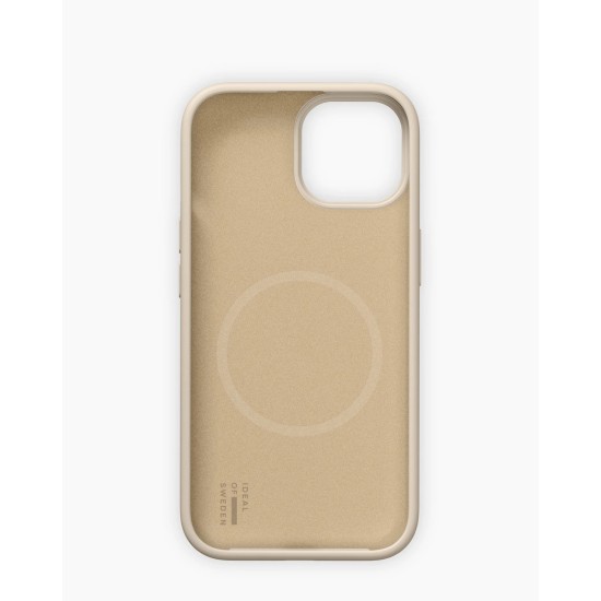 iDeal of Sweden Soft Swirl Silicone MagSafe Back Case priekš Apple iPhone 13 / 14 / 15 / 16e / 17e - Cloud Dancer - silikona aizmugures apvalks / bampers-vāciņš