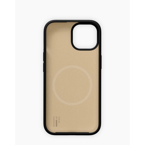 iDeal of Sweden Soft Swirl Silicone MagSafe Back Case priekš Apple iPhone 13 / 14 / 15 / 16e / 17e - Velvet Black - silikona aizmugures apvalks / bampers-vāciņš