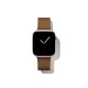iDeal of Sweden Soft Swirl Silicone S-M Watch Band priekš Apple Watch 38 / 40 / 41 mm / Series 10 / 11 (42mm) - Salted Caramel - silikona siksniņa (josta) priekš pulksteņiem