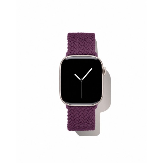 iDeal of Sweden Soft Braid Watch Band priekš Apple Watch 38 / 40 / 41 mm / Series 10 / 11 (42mm) - Velvet Plum - auduma siksniņa (josta) priekš pulksteņiem