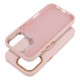 Frame MagSafe Back Case priekš Apple iPhone 12 / 12 Pro - Rozā - matēts silikona aizmugures apvalks / bampers-vāciņš