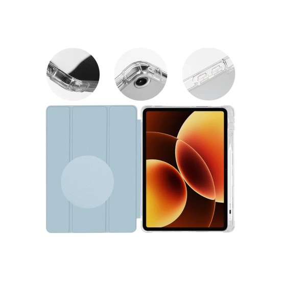 OBAL:ME Misty Book Case priekš Xiaomi Pad 8 / 8 Pro - Gaiši Zils - sāniski atverams maciņš ar stendu