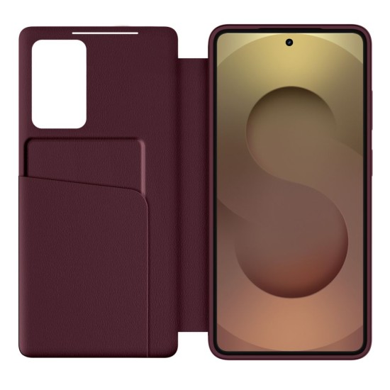 Tech-Protect Smart Wallet priekš Samsung Galaxy S26 Plus 5G S946 - Bordo - sāniski atverams maciņš ar lodziņu / grāmatveida maks