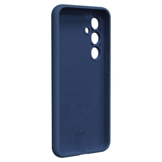 Etteri Silicone Back Case для Samsung Galaxy S24 FE 5G S721 - Тёмно Синий - силиконовая накладка / бампер-крышка