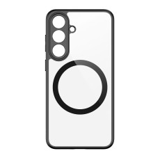 Dux Ducis Aimo Back Case with MagSafe priekš Samsung Galaxy S26 FE 5G S741 - Caurspīdīgs / Melns - triecienizturīgs silikona-plastikāta aizmugures apvalks / bampers-vāciņš