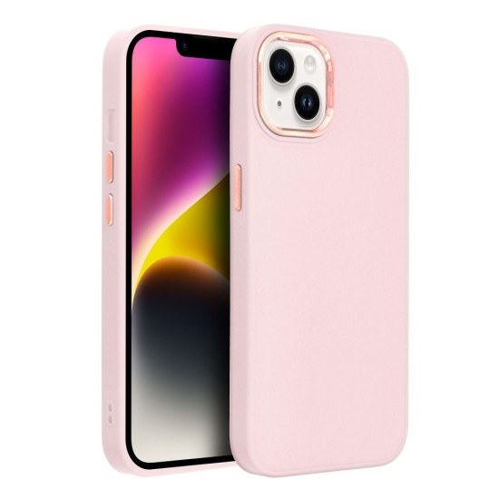 Frame Back Case для Samsung Galaxy S26 FE 5G S741 / S25 FE 5G S731 - Розовый - матовая силиконовая накладка / бампер-крышка