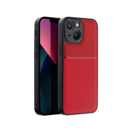 Forcell Noble Back Case для Samsung Galaxy A16 4G A165 / A16 5G A166 - Красный - накладка из искусственный кожи с встроенной металической пластиной / бампер-крышка