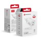 Forcell F-Energy Mini GaN III 45W PD 3A / QC 4.0 2xType-C Travel Charger - Белый - Быстрое сетевое зарядное устройство USB-C