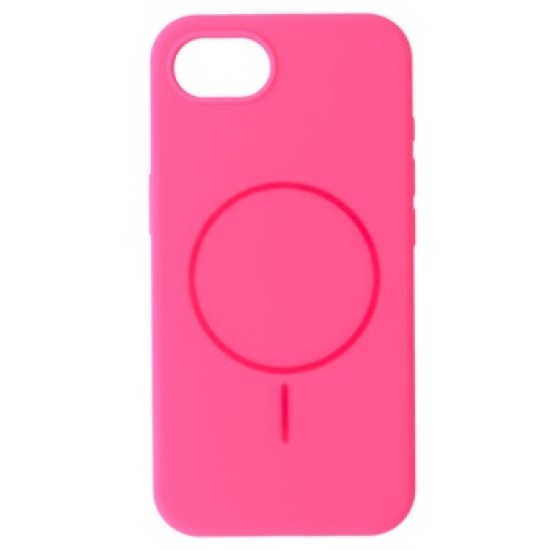 Silicone Thin Mag Case with MagSafe priekš Apple iPhone 16e / 17e - Розовый - силиконовый чехол-накладка / бампер-крышкa