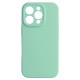 OEM Silicone Back Case with MagSafe (Microfiber Soft Touch) для Apple iPhone 16e / 17e - Бирюзовый - матовая силиконовая накладка / бампер