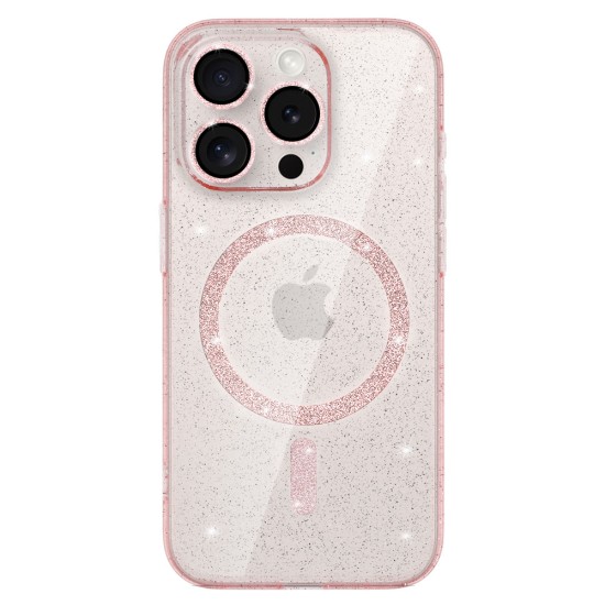 Glitter MagSafe Back Case priekš Apple iPhone 16e / 17e - Прозрачный - силиконовая накладка / бампер-крышка