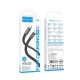 Hoco 1M 3A QC 3.0 / PD 60W Type-C to Type-C cable - Melns - USB-C lādēšanas un datu kabelis / vads