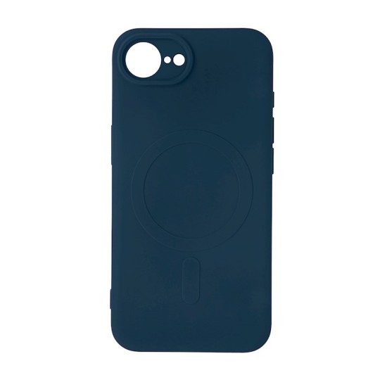 Silicone MagSafe Back Case для Apple iPhone 16e / 17e - Тёмно Синий - силиконовая накладка / бампер-крышка