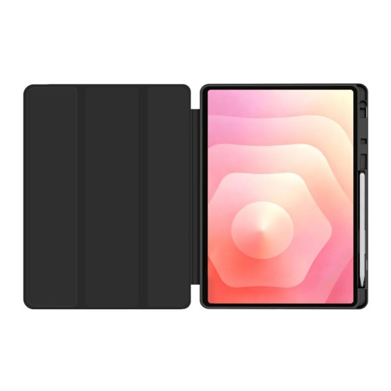 Tech-Protect SC Pen Book Case priekš Samsung Galaxy Tab S12 Ultra / S11 Ultra / S10 Ultra / S9 Ultra / S8 Ultra - Melns - sāniski atverams maciņš ar magnētu un stendu