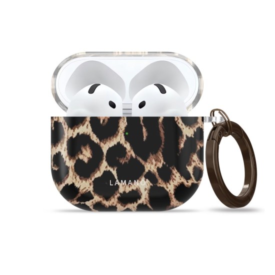 Tech-Protect Lamano Case priekš Apple Airpods 4 / 5 - Exotic Touch - plastikāta apvalks bezvadu austiņu lādēšanas ierīcei ar karabīni