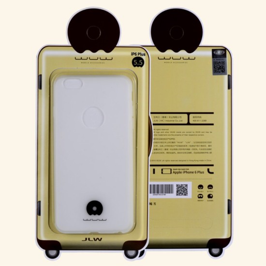 JLW Candy Series TPU Case priekš Apple iPhone 6s Plus / 6 Plus 5.5 inch - Caurspīdīgs - silikona apvalks (bampers, vāciņš, slim TPU silicone case cover, bumper)