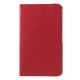 Red 360 Rotation Stand Litchi Leather Case for Samsung Galaxy Tab Pro 8.4 T320 / T325 - sāniski atverams maciņš ar stendu (ādas maks, grāmatiņa, leather book wallet case cover stand)