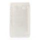 White for Samsung Galaxy Tab 4 7.0-inch T230 / T235 Toothpick Grain Leather Tri-fold Stand Case - sāniski atverams maciņš ar stendu (ādas maks, grāmatiņa, leather book wallet case cover stand)