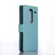 Litchi Leather Flip Case with Credit Card Holder for LG Zero H650E - Blue - sāniski atverams maciņš ar stendu (ādas maks, grāmatiņa, leather book wallet case cover stand)