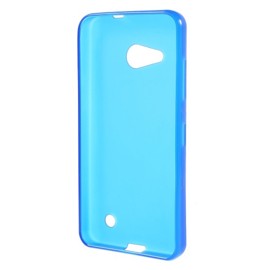 Double-sided Matte TPU Case for Microsoft Lumia 550 - Blue - silikona aizmugures apvalks (bampers, vāciņš, slim TPU silicone case cover, bumper)