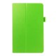 Litchi Skin Leather Stand Case for Samsung Galaxy Tab E 9.6-inch T560 / T561 - Green - sāniski atverams maciņš ar stendu (ādas maks, grāmatiņa, leather book wallet case cover stand)