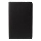 Twill Texture Leather Rotary Stand Cover for Samsung Galaxy Tab E 9.6-inch T560 / T561- Black - sāniski atverams maciņš ar stendu (ādas maks, grāmatiņa, leather book wallet case cover stand)
