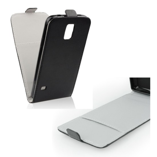 Forcell Flexi Slim Flip LG Zero H650E - Melns - vertikāli atverams maciņš (ādas telefona maks, leather book vertical flip case cover)