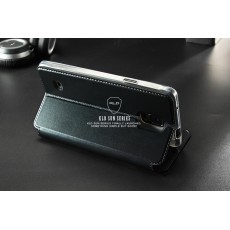 Kalaideng Sun series priekš Samsung Galaxy Note 5 N920 - Melns - sāniski atverams maciņš ar lodziņu un stendu (ādas maks, grāmatiņa, leather book wallet case cover stand)