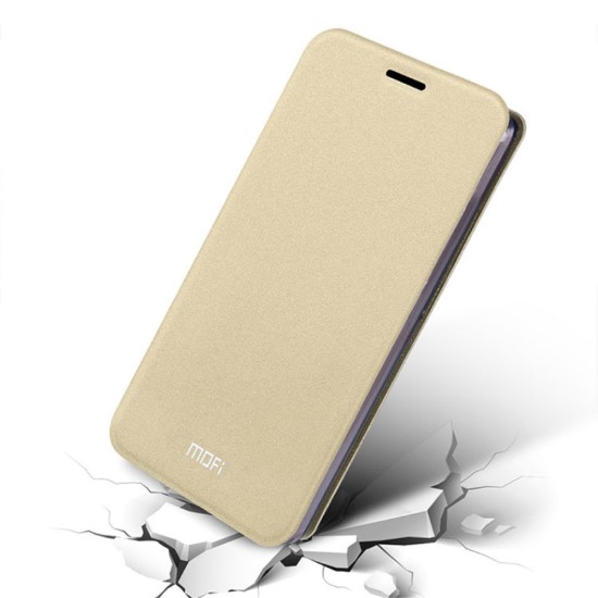 Mofi New Rui priekš LG G5 H850 - Zelts - sāniski atverams maciņš ar lodziņu un stendu (ādas maks, grāmatiņa, leather book wallet case cover stand)