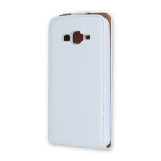 GreenGo Leather Case Plus New priekš Sony Xperia XA F3111 / F3112 - Balts - vertikāli atverams maciņš (ādas telefona maks, leather book vertical flip case cover)