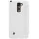 NILLKIN Sparkle Series Smart View Leather Shell for LG Stylus 2 K520 - White - sāniski atverams maciņš ar lodziņu (ādas maks, grāmatiņa, leather book wallet case cover)