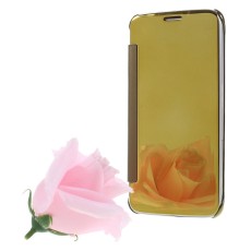 Clear View Cover Mirror Surface priekš LG G5 H850 - Gold - sāniski atverams maciņš (maks grāmatiņa, book wallet case cover stand)