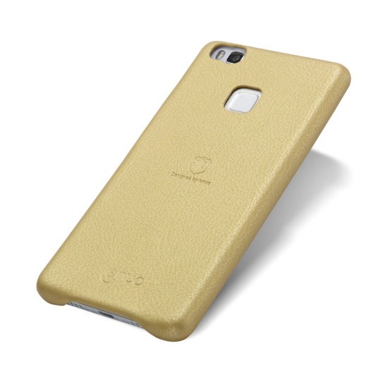 LENUO Music Case II Leather Coated PC Cover for Huawei P9 Lite - Gold - ādas aizmugures apvalks (bampers, vāciņš, leather cover, bumper)