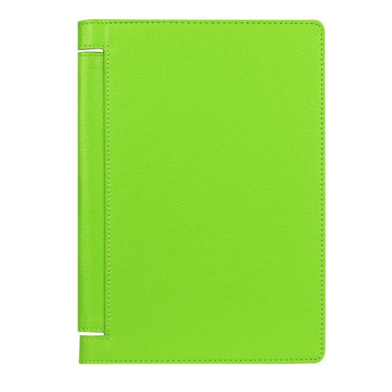 Litchi Texture PU Leather Tablet Case for Lenovo Yoga Tab 3 8.0 YT3-850F / YT3-850L - Green - sāniski atverams maciņš ar stendu (ādas maks, grāmatiņa, leather book wallet case cover stand)