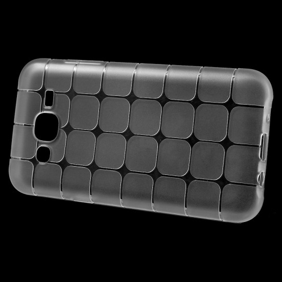 GreenGo Cube Back Case priekš Samsung Galaxy J1 J100 - Caurspīdīgs - super plāns silikona aizmugures apvalks (bampers, vāciņš, ultra slim TPU silicone case cover, bumper)