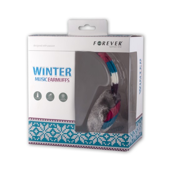 Forever Winter Stereo austiņas 3.5mm ar mikrofonu un pulti - Daudzkrāsainas